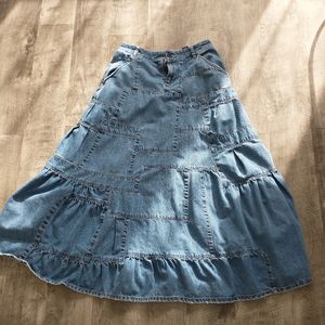 Jean Maxi Skirt